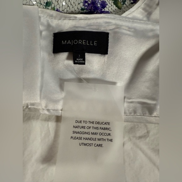 REVOLVE Majorelle Tamara White Sequin Top in Purple Butterfly Large - Picture 5 of 12